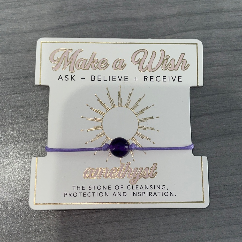 Francesca’s amethyst adjustable bracelet